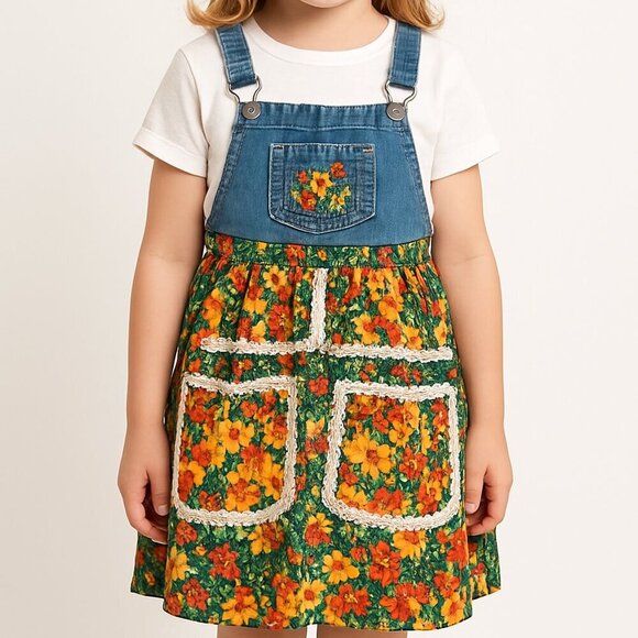 Hand Crafted Other - Handmade cottage core girls dress kids Measurements in photo